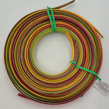Spring Fever - 1/2" Flat - Variegated/Space Dyed Dyed Reed (1/4 lb coil)