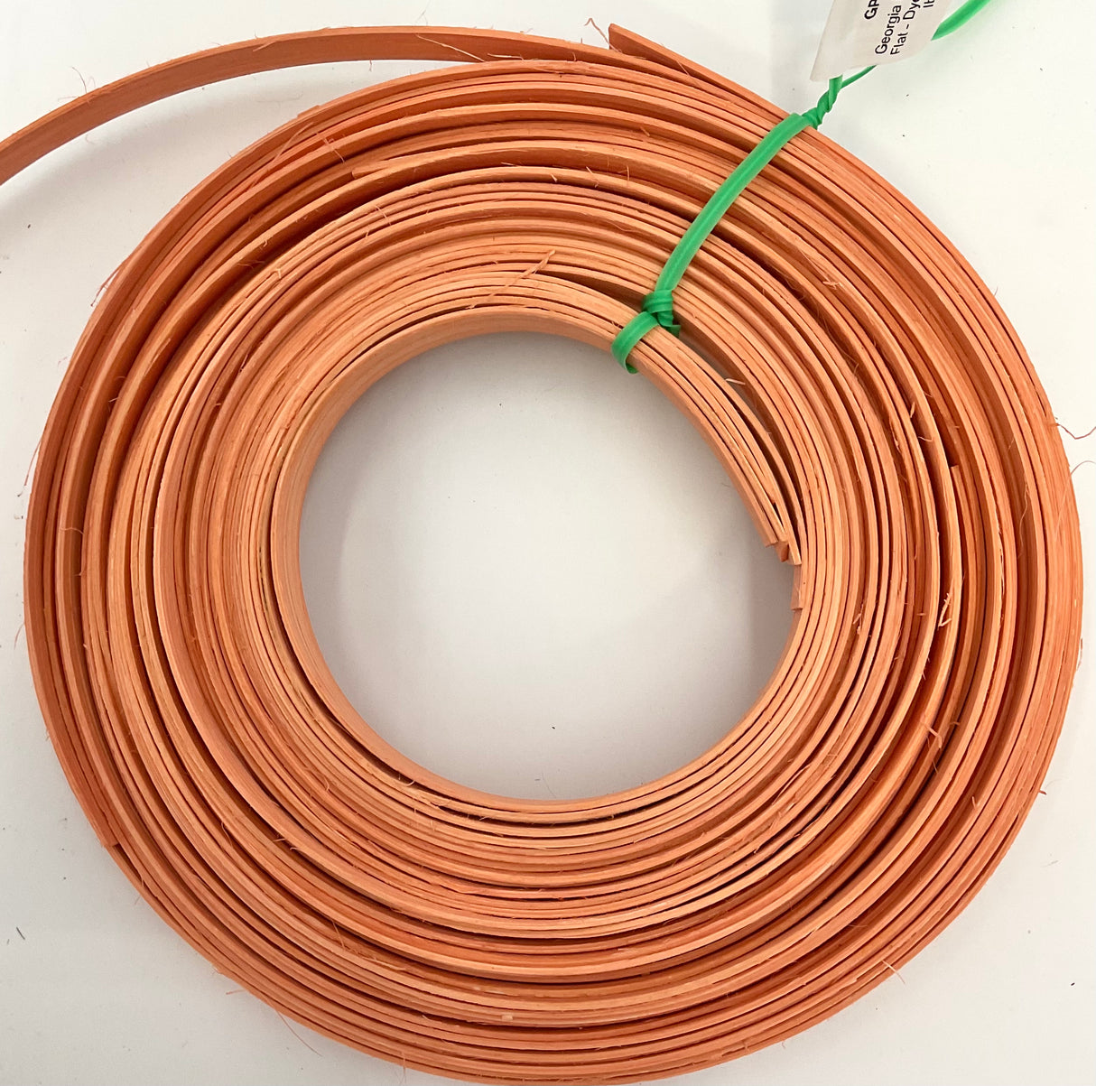 Georgia Peach - 1/2" Flat - Dyed Reed (1/4 lb coil)