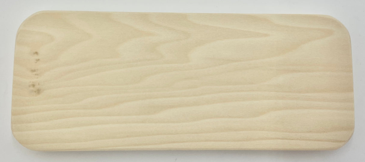 4" x 10" Rectangular Slotted Hardwood Base