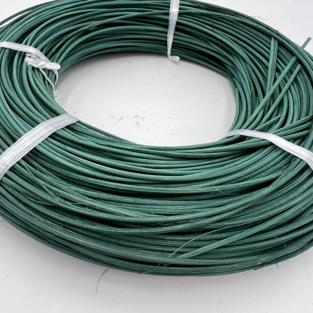Hunter Green - #3 Round - Dyed Reed (1/2 lb coil)