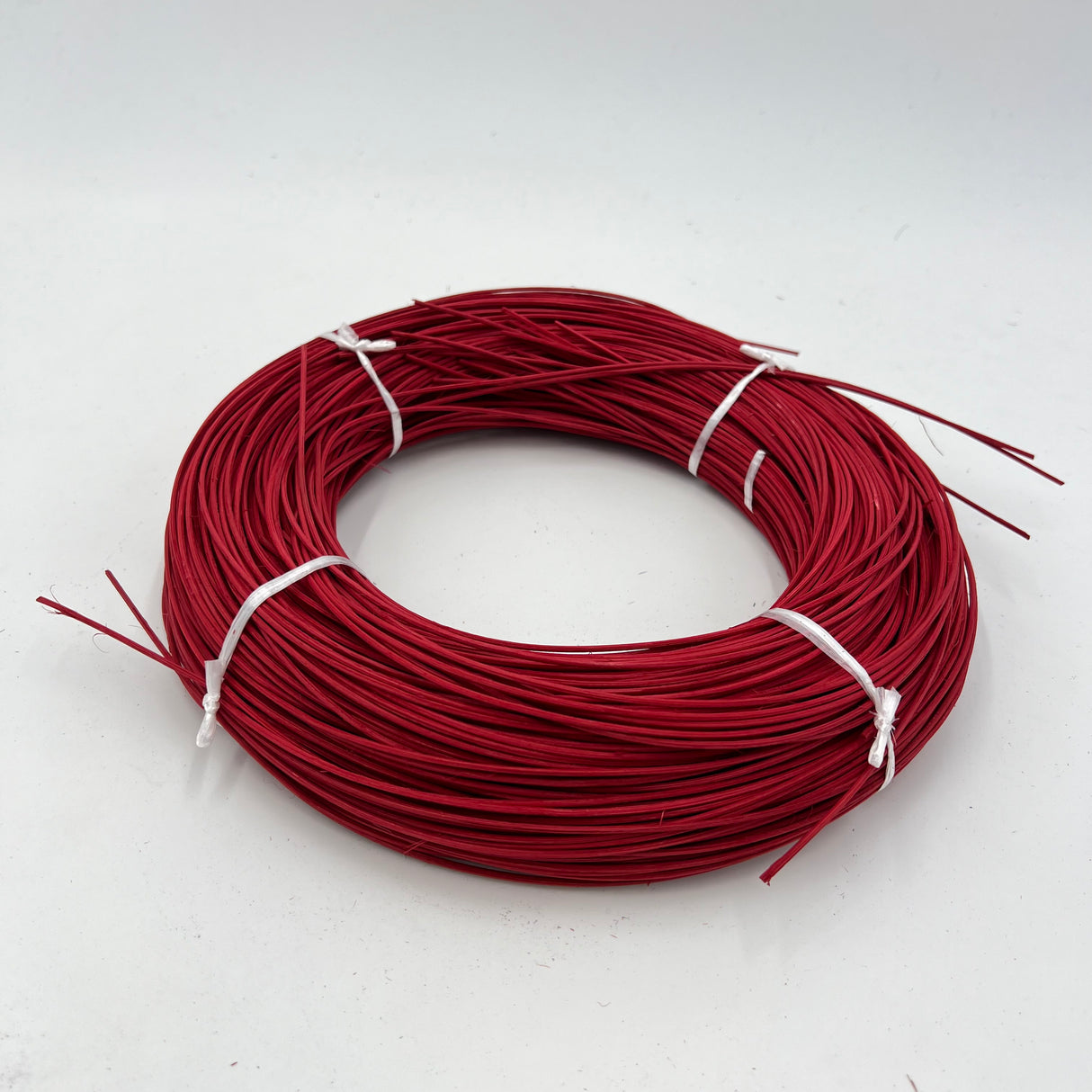 Christmas Red - #2 Round - Dyed Reed (1/2 lb coil)