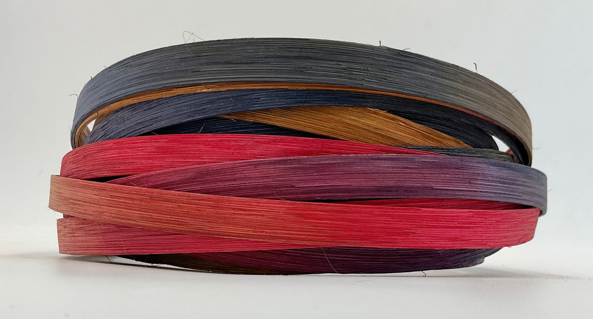 Painted Desert - 1/2" Flat - Variegated/Space Dyed Dyed Reed (1/4 lb coil)