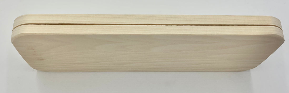 4" x 10" Rectangular Slotted Hardwood Base