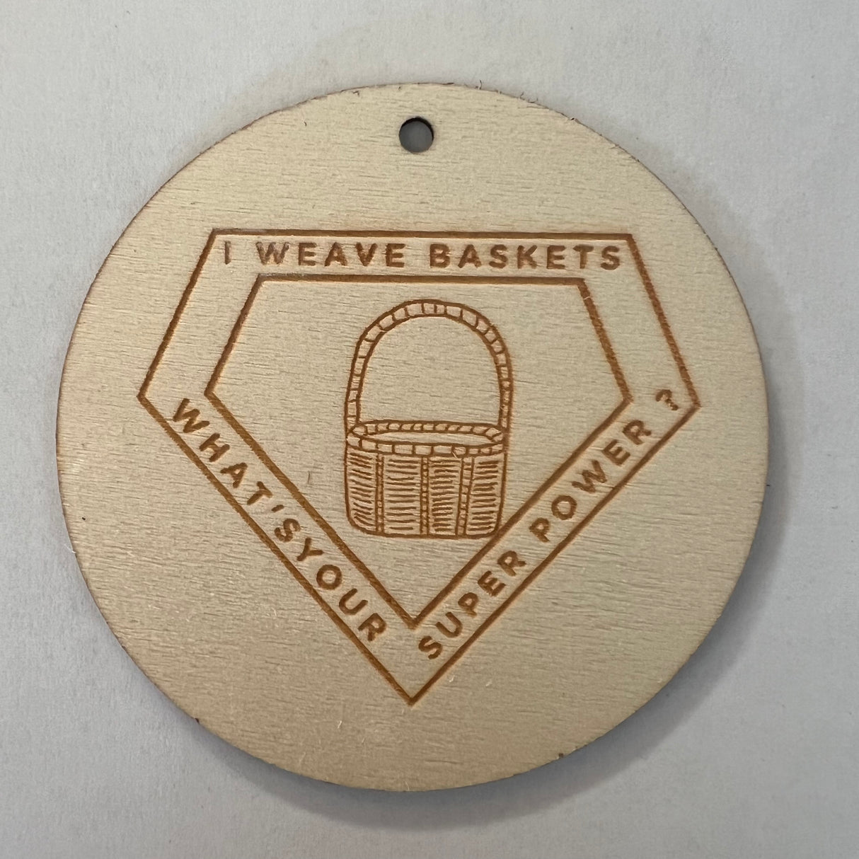 Wooden Disc Embellishment