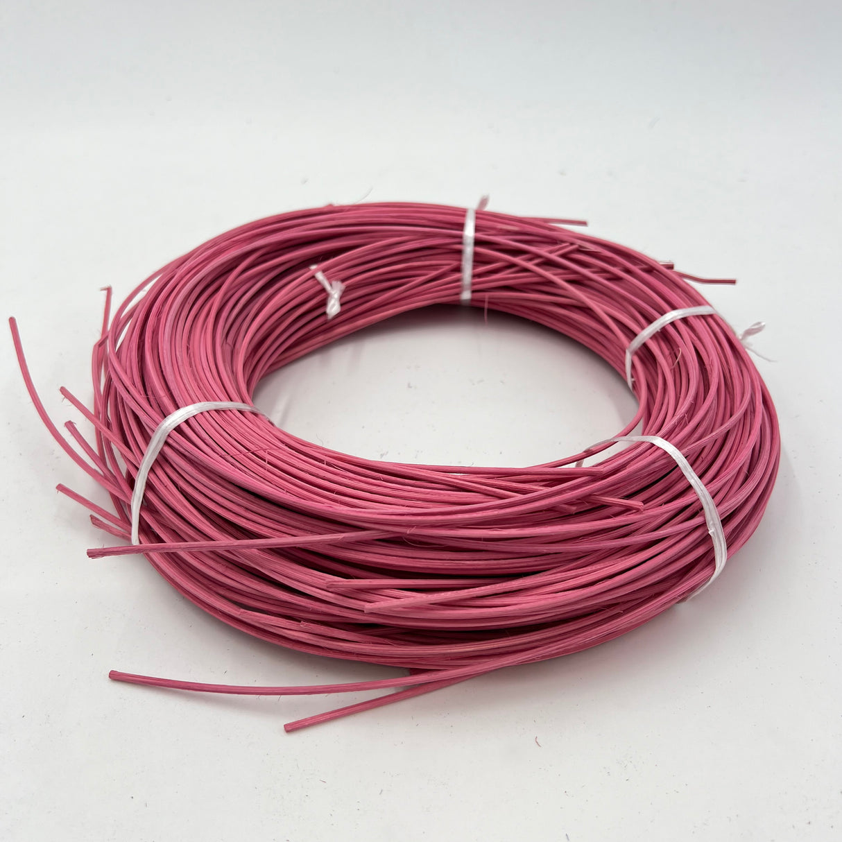 Rose Pink - #3 Round - Dyed Reed (1/2 lb coil)