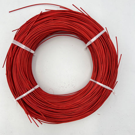 Tomato Red - #2 Round - Dyed Reed (1/2 lb coil)