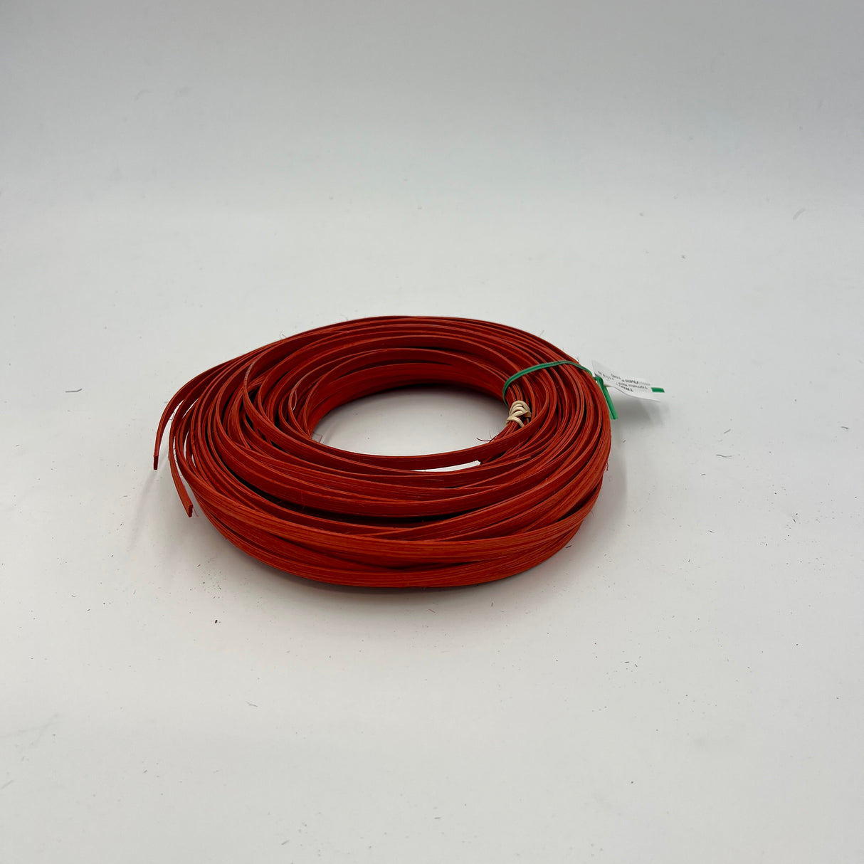 Tomato Red - 1/4" Flat - Dyed Reed (1/4 lb coil)