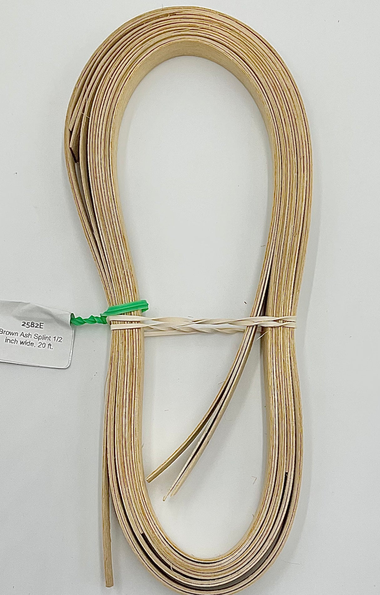 Brown Ash Splint 1/2 inch wide, 20 ft.