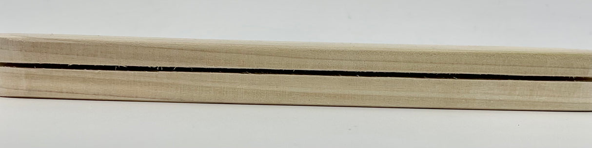 2" x 9" Oblong Slotted Hardwood Base