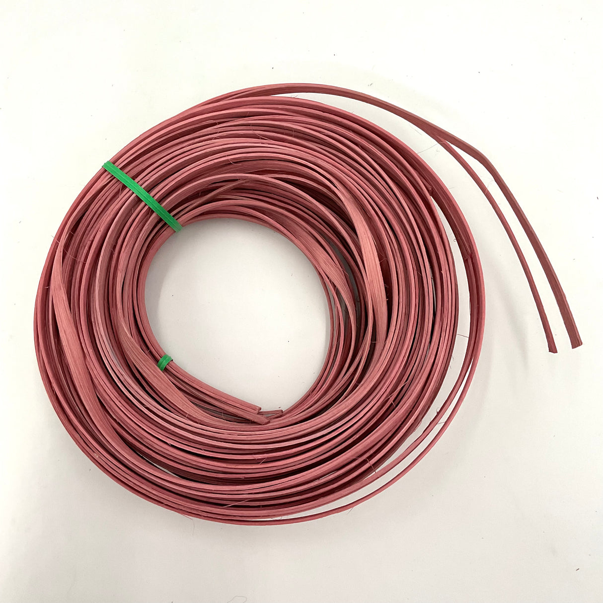 Dusty Rose - 1/4" Flat - Dyed Reed (1/4 lb coil)