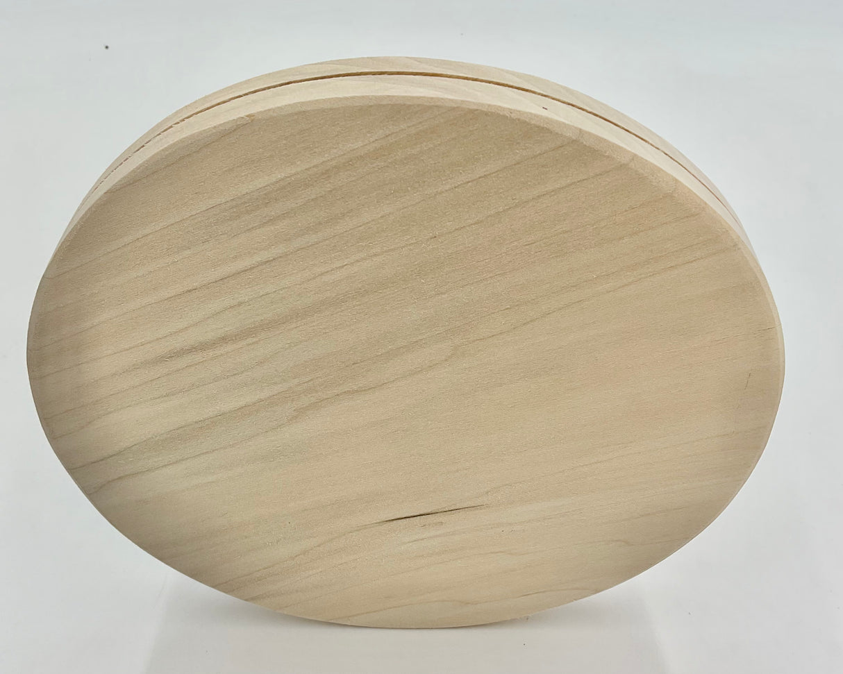 8" Round Slotted Hardwood Base