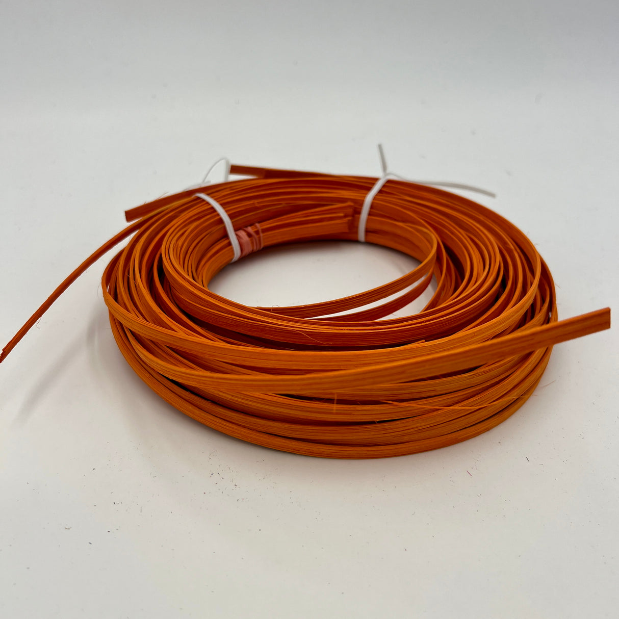 Sunshine Orange - 1/4" Flat - Dyed Reed (1/4 lb coil)