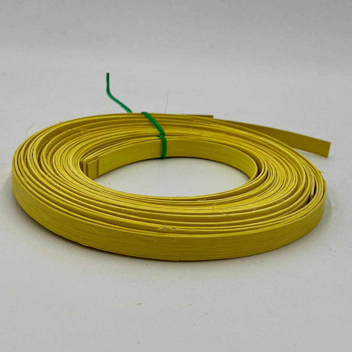 Lemon Yellow - 1/2" Flat - Dyed Reed (1/4 lb coil)