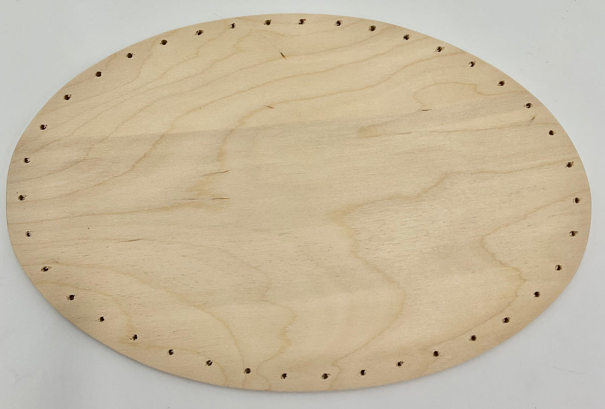 8" x 12" Oval Drilled Base with 39 Holes