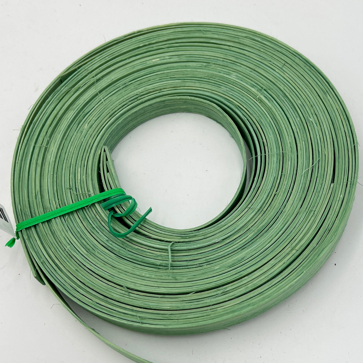 Sage Green - 1/2" Flat - Dyed Reed (1/4 lb coil)