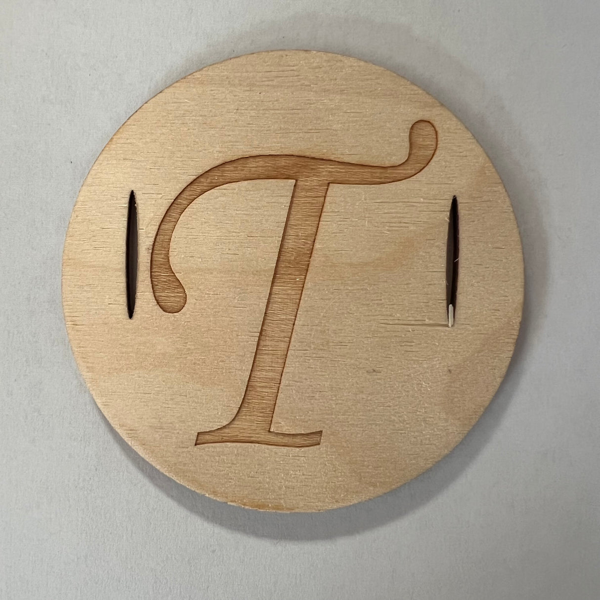 Wooden Disc Embellishment