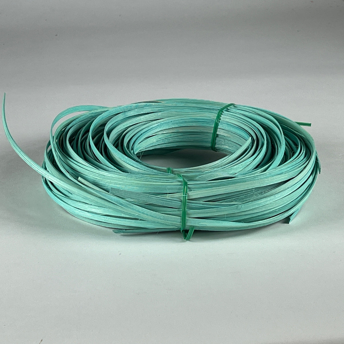 Sea Glass 1/4" Flat Dyed Reed (1/2 lb coil) Basket Makers Supply