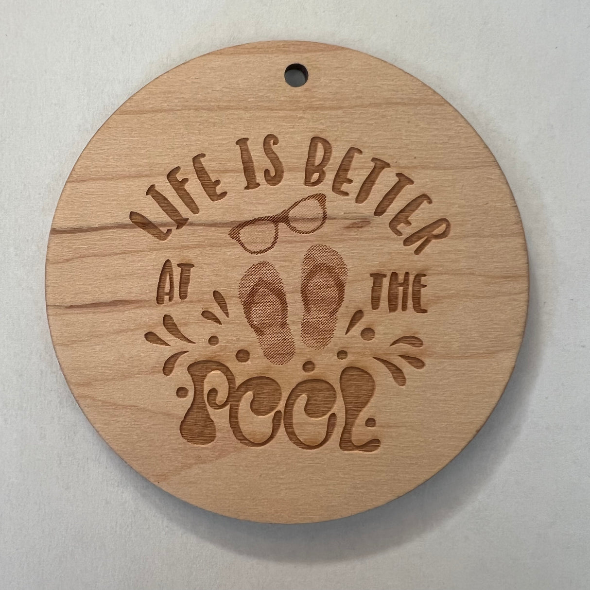 Wooden Disc Embellishment