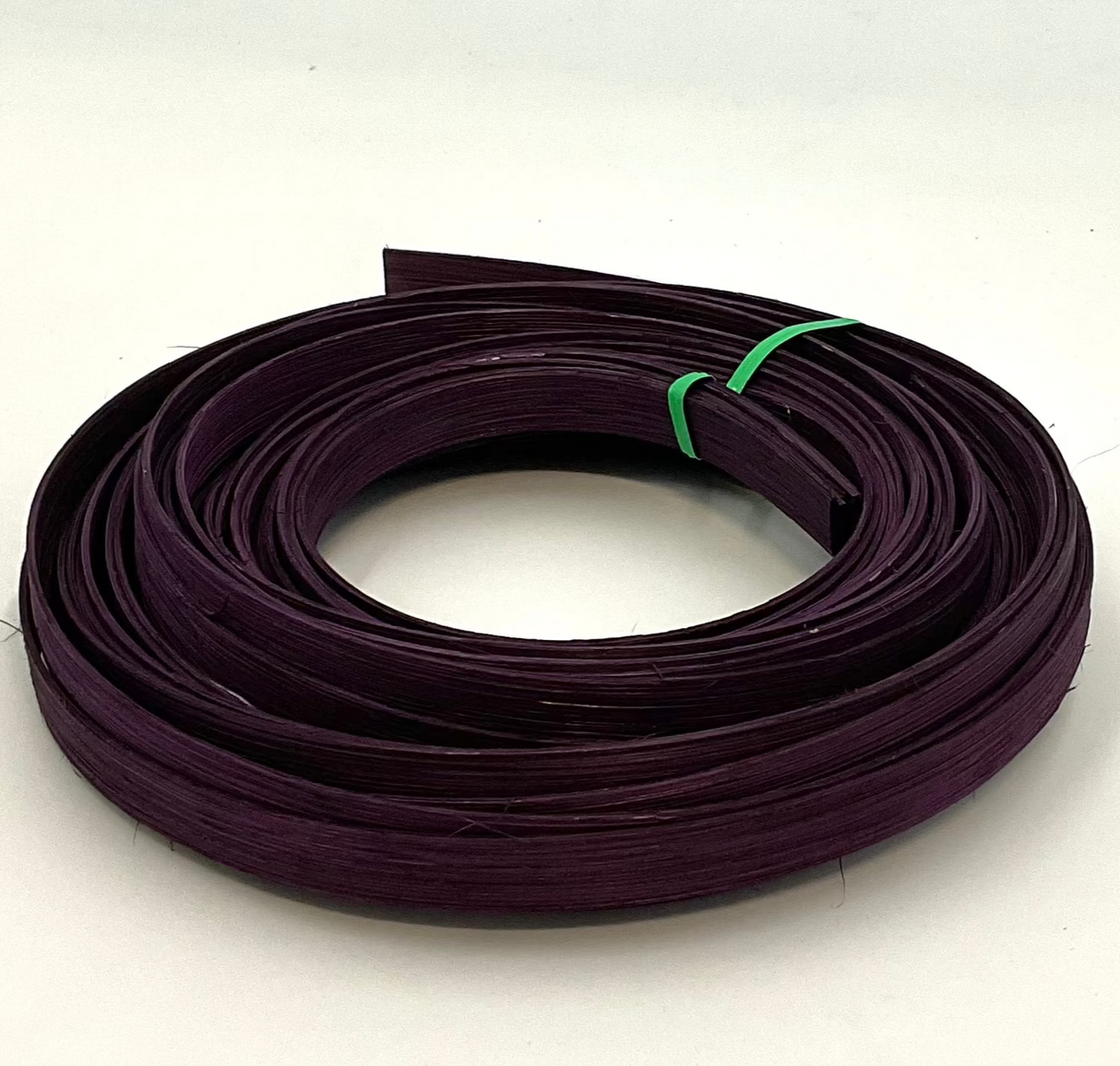 Plum - 1/2" Flat - Dyed Reed (1/4 lb coil)