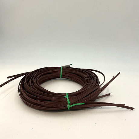 Chocolate - 1/4" Flat - Dyed Reed (1/4 lb coil)