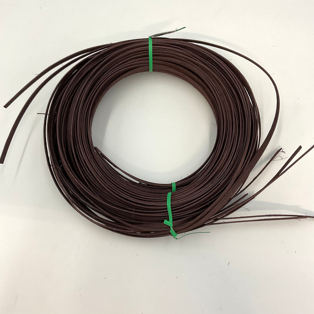 Chocolate - 1/4" Flat - Dyed Reed (1/4 lb coil)
