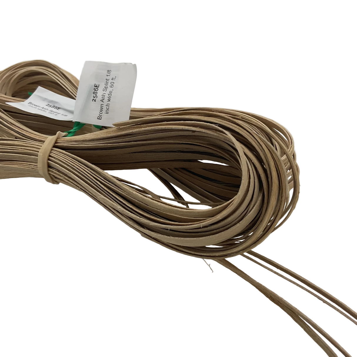 Brown Ash Splint 1/8 inch wide, 60 ft.