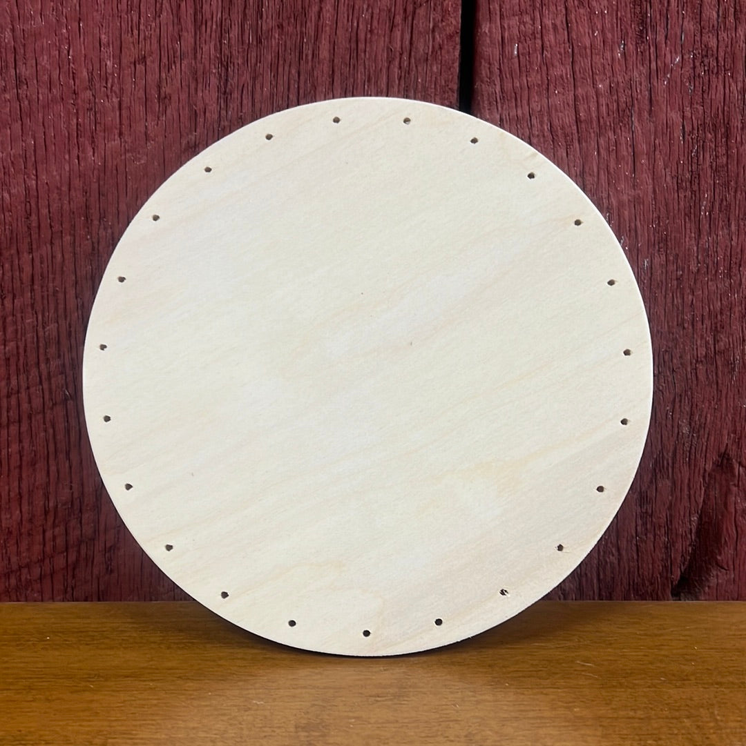 8" Round Drilled Base with 23 Holes