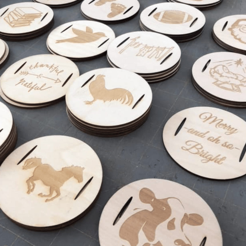 Wooden Disc Embellishment