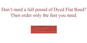 per foot - DYED 1/2" Flat Cherry--Sold by the foot.