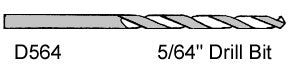 5/64 inch Drill Bit - sold individually Supply is limited