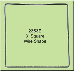 3 inch Square Wire Shape