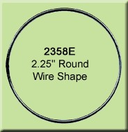 2.25 inch Round Wire Shape