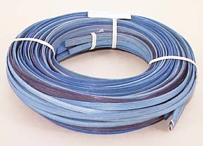 .25 lb. - 1/4" Flat Blue Heather Mix Multi-Colors DYED--1/4 lb. bundle - supplies limited