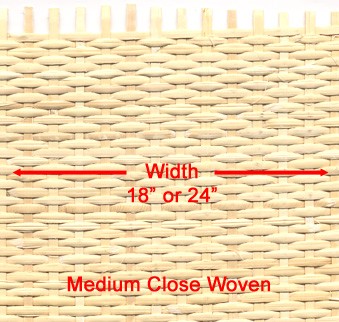 Medium Close Woven Cane Webbing 18" wide - Sold by the running foot