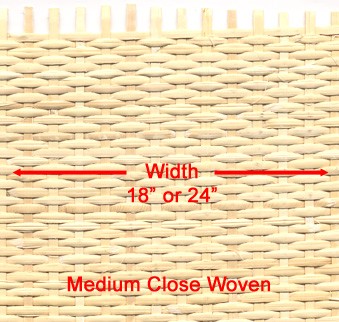 Medium Close Woven Cane Webbing 24" wide - Sold by the running foot