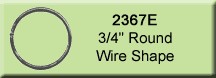 3/4 inch Round Wire Shape