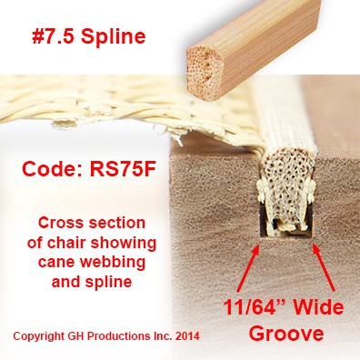 No. 7.5 Spline - Order the total feet you need