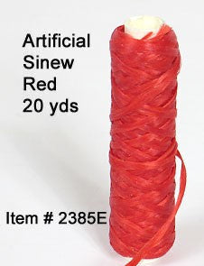 Artificial Sinew Red - 20 yard spool