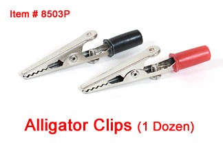 Alligator Clamps - pkg. of 12