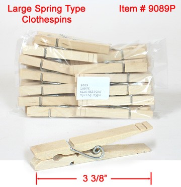 LARGE CLOTHESPINS Spring-type