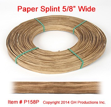 Paper Splint 5/8 inch wide - 1 pound