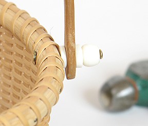 Attaching  Bone Knobs to Your Basket
