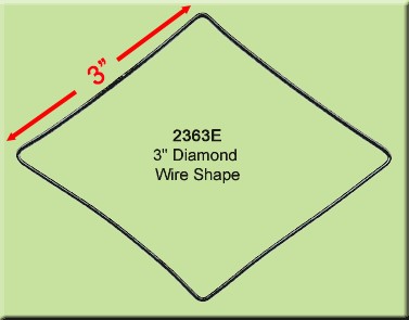 3 inch Diamond Wire Shape