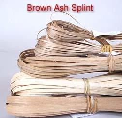 Brown Ash Splint 1/8 inch wide, 60 ft.