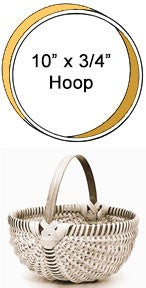 10 inch x 3/4 inch  Round Solid Hardwood Hoop