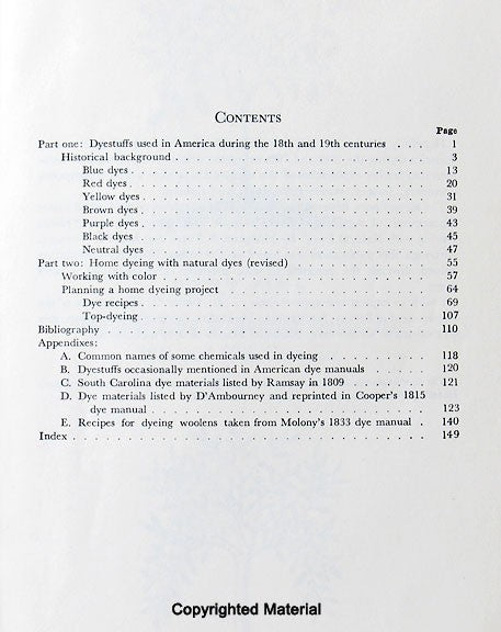 Natural Dyes and Home Dyeing