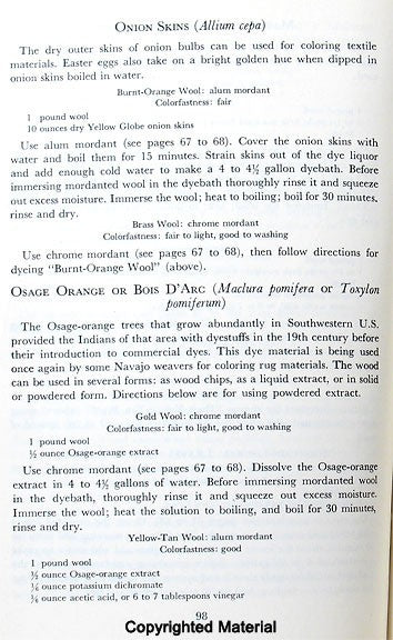 Natural Dyes and Home Dyeing