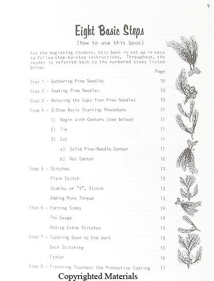 Pine Needle and Nut Crafting