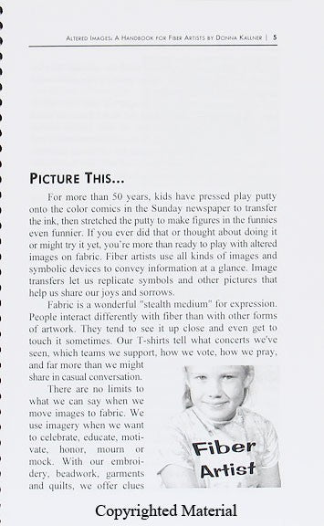 Altered Images Handbook for Fiber Artists by Donna Kallner