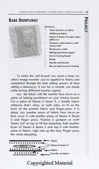 Altered Images Handbook for Fiber Artists by Donna Kallner